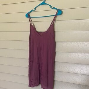 Urban Outfitters 100% Modal Spaghetti Strap Slip Dress — Purple, XS,